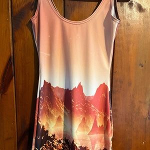 Black milk mountains on Mars dress small